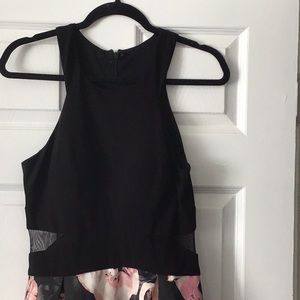 Formal black dress/floral
